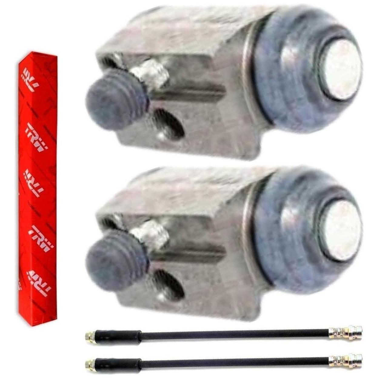 Kit Freio Traseiro Cilindro de Roda e Flexível - TRW - RCCR03440 - RPFX02660 - (1)
