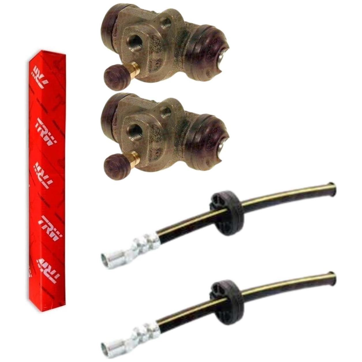 Kit Freio Traseiro Cilindro de Roda e Flexível - TRW - RCCR01305 - RPFX02720 - (1)