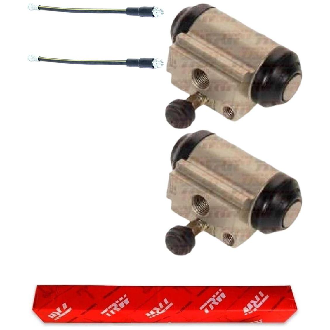 Kit Freio Traseiro Cilindro de Roda e Flexível - TRW - RCCR02880 - RPFX06390 - (1)