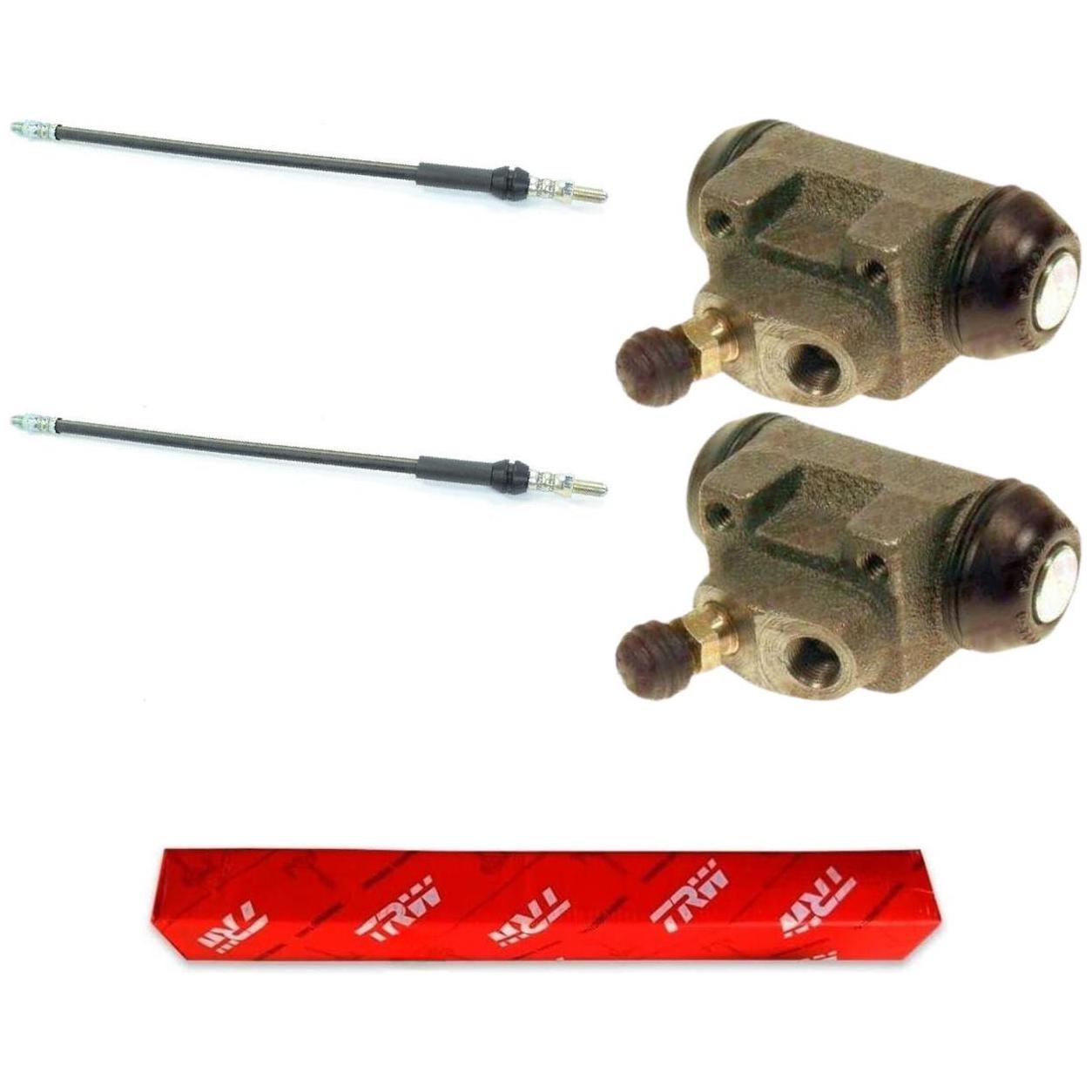 Kit Freio Traseiro Cilindro de Roda e Flexível - TRW - RCCR01283 - RPFX01450 - (1)