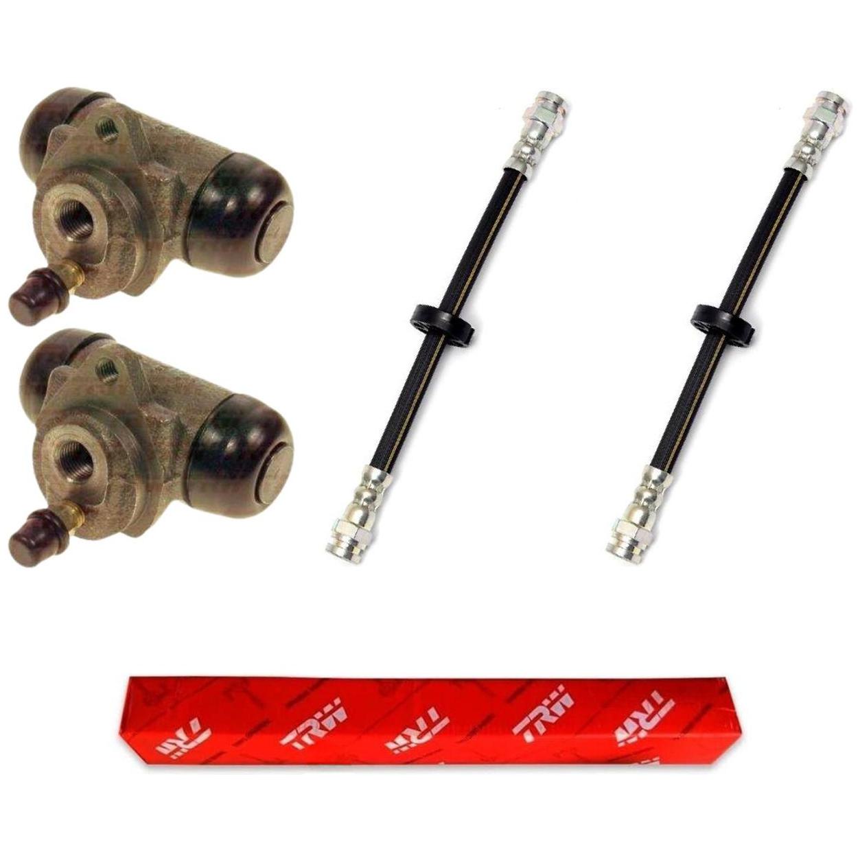 Kit Freio Traseiro Cilindro de Roda e Flexível - TRW - RCCR01990 - RPFX00110 - (1)