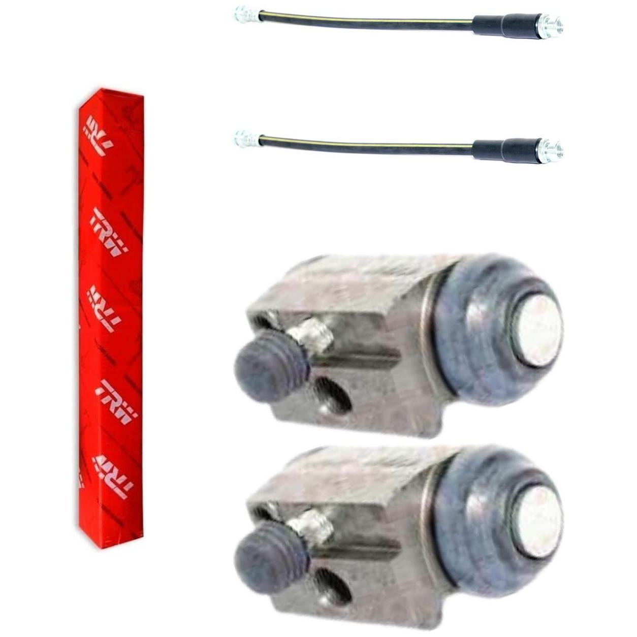 Kit Freio Traseiro Cilindro de Roda e Flexível - TRW - RCCR03440 - RPFX06390 - (1)