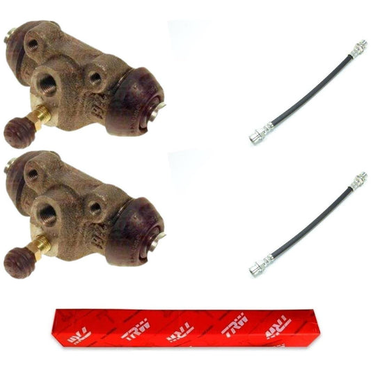 Kit Freio Traseiro Cilindro de Roda e Flexível - TRW - RCCR01380 - RPFX00600 - (1)