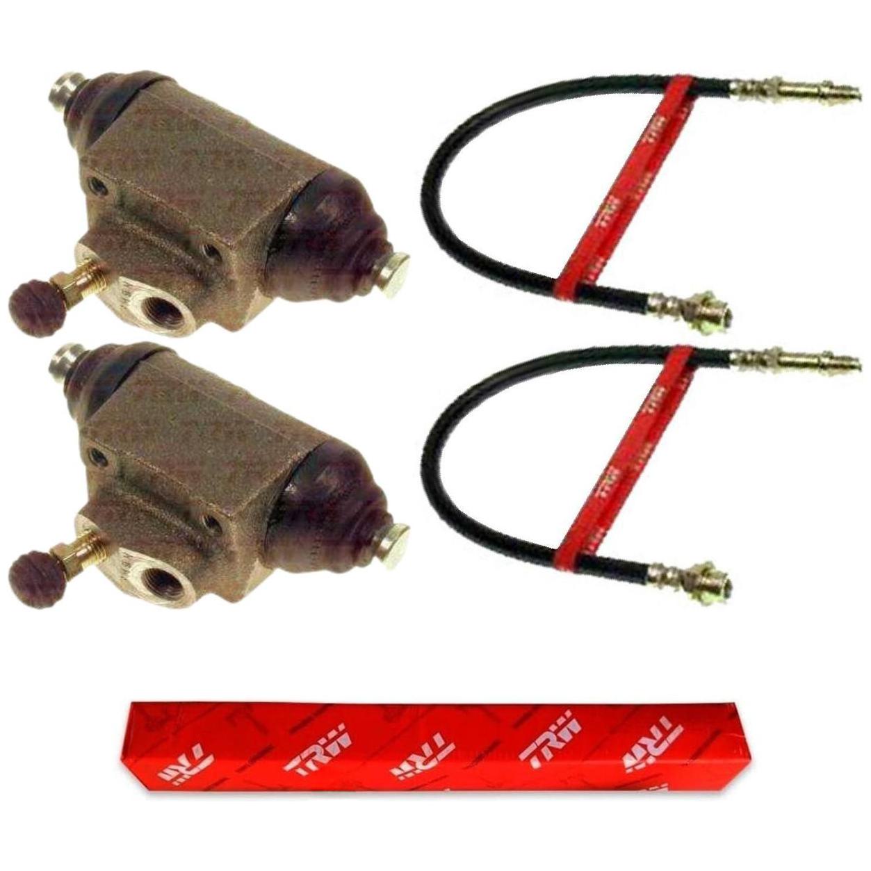 Kit Freio Traseiro Cilindro de Roda e Flexível - TRW - RCCR00341 - RPFX00560 - (1)