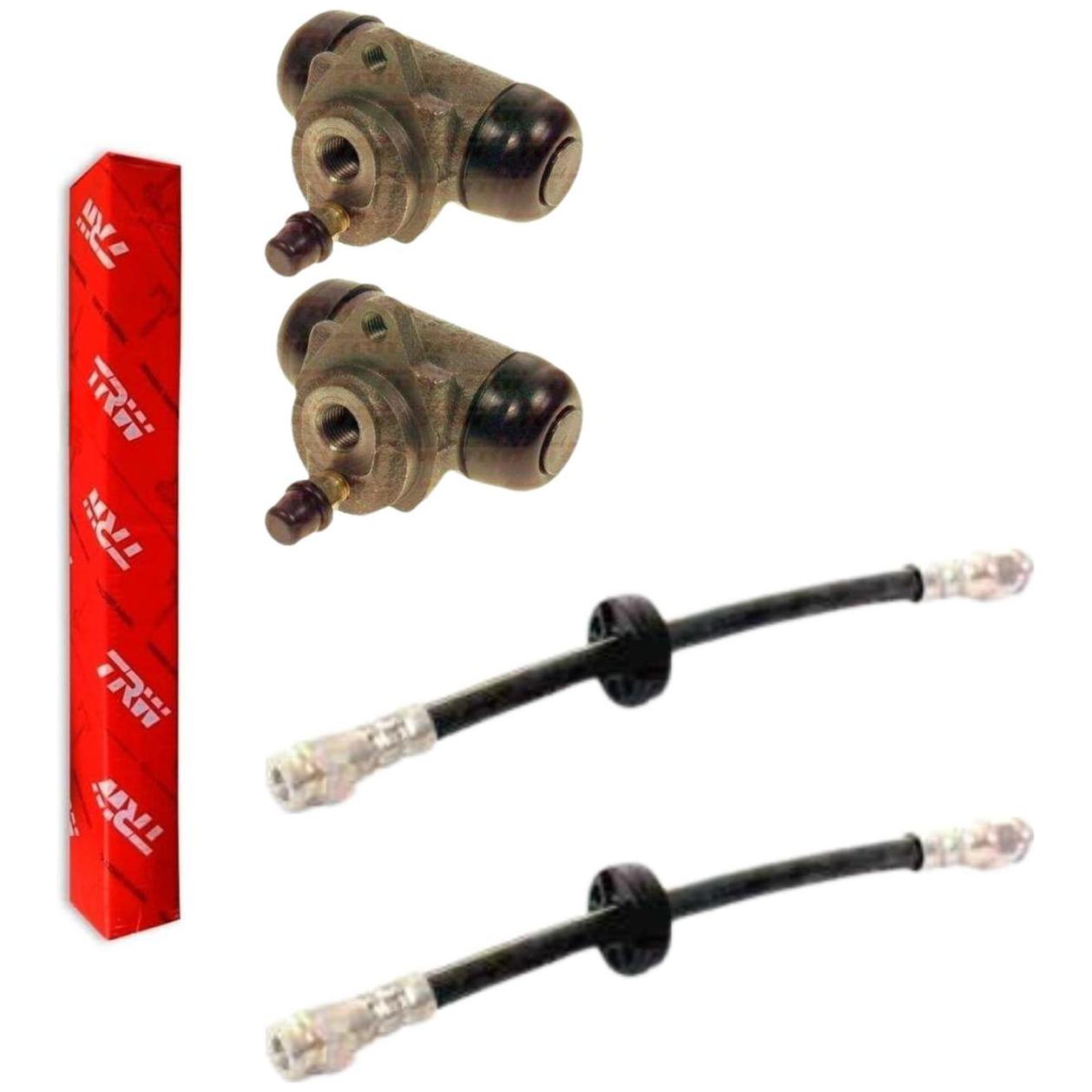 Kit Freio Traseiro Cilindro de Roda e Flexível - TRW - RCCR01990 - RPFX06250 - (1)