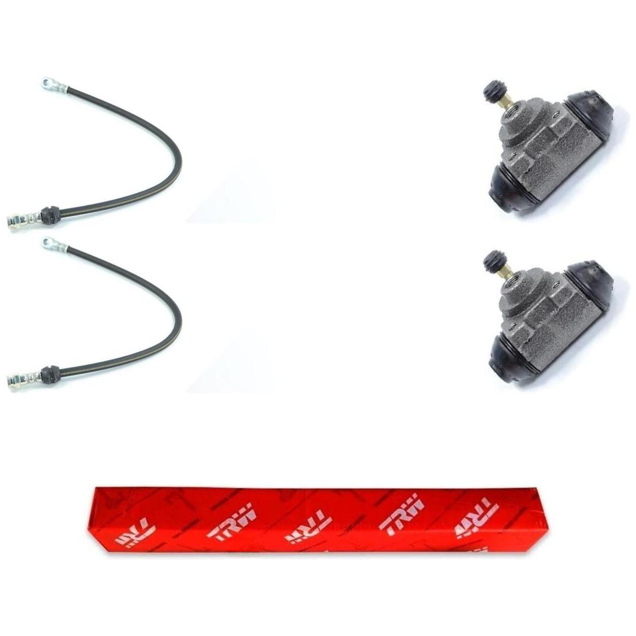 Kit Freio Traseiro Cilindro de Roda e Flexível - TRW - RCCR02860 - RPFX02890 - (1)