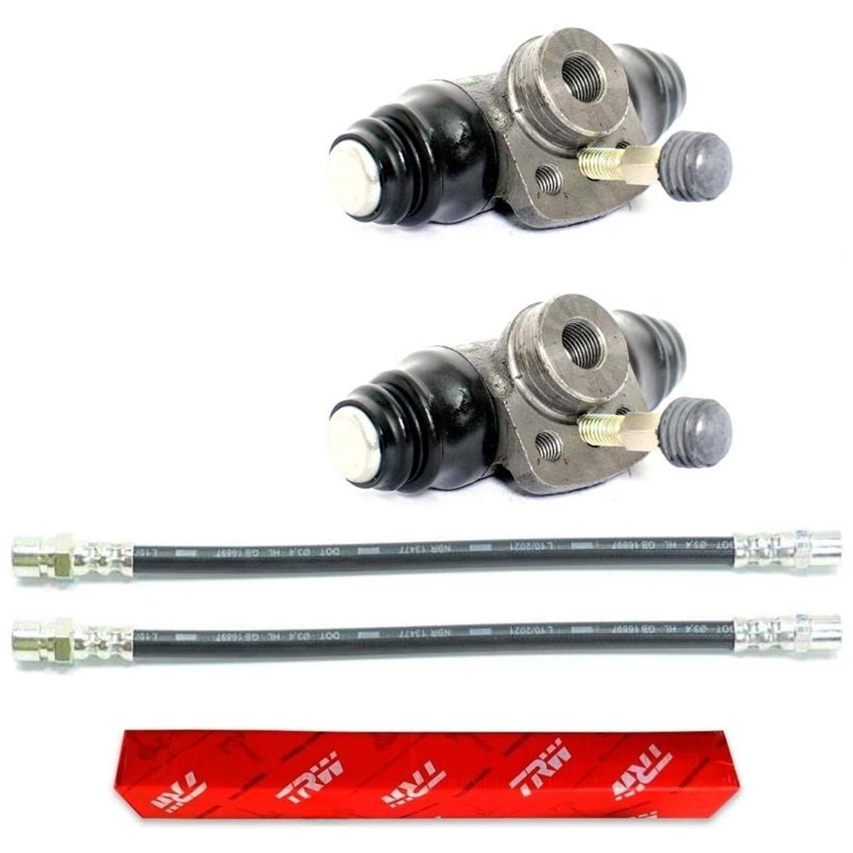 Kit Freio Traseiro Cilindro de Roda e Flexível - TRW - RCCR03510 - RPFX01230 - (1)