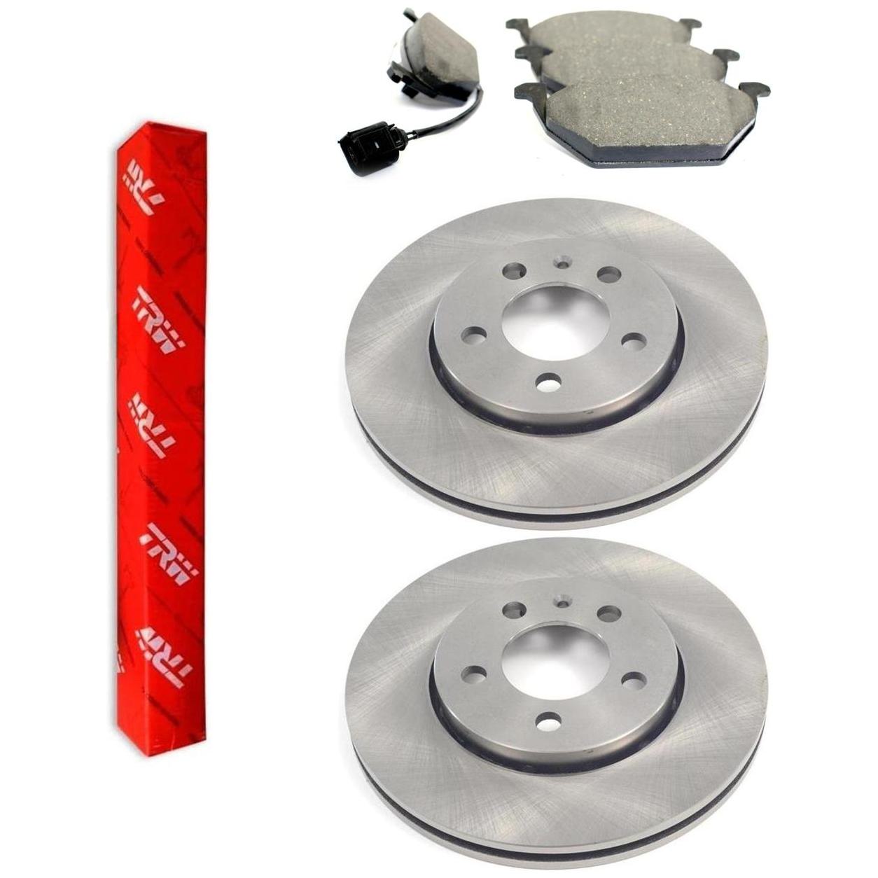 Kit Pastilha e Disco Dianteiro - TRW - RCDI01740 - RCPT02830 - (1)