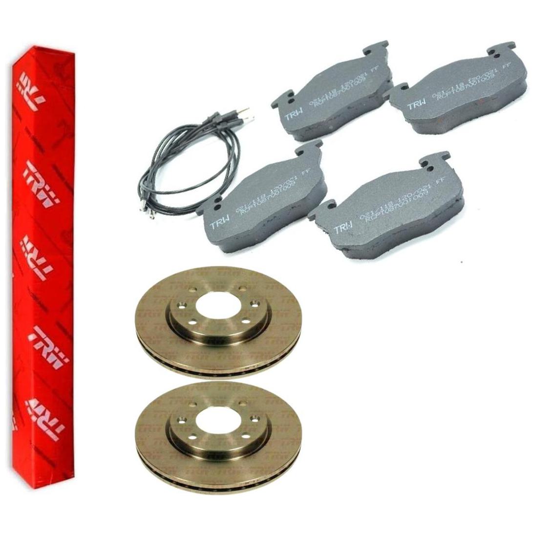 Kit Pastilha e Disco Dianteiro - TRW - RCDI01480 - RCPT08700 - (1)
