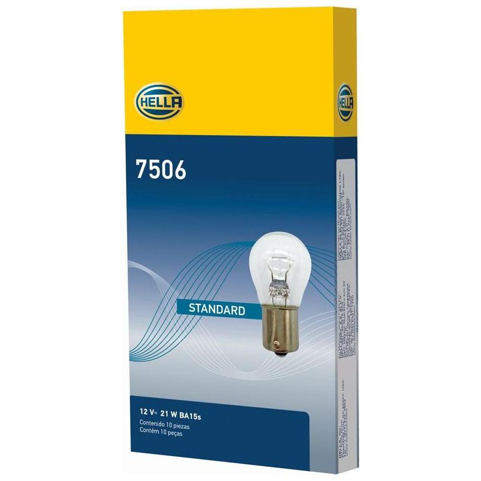 Lâmpada Halógena Pingo Amarela 12V 21W - Hella - 7506 - (2)