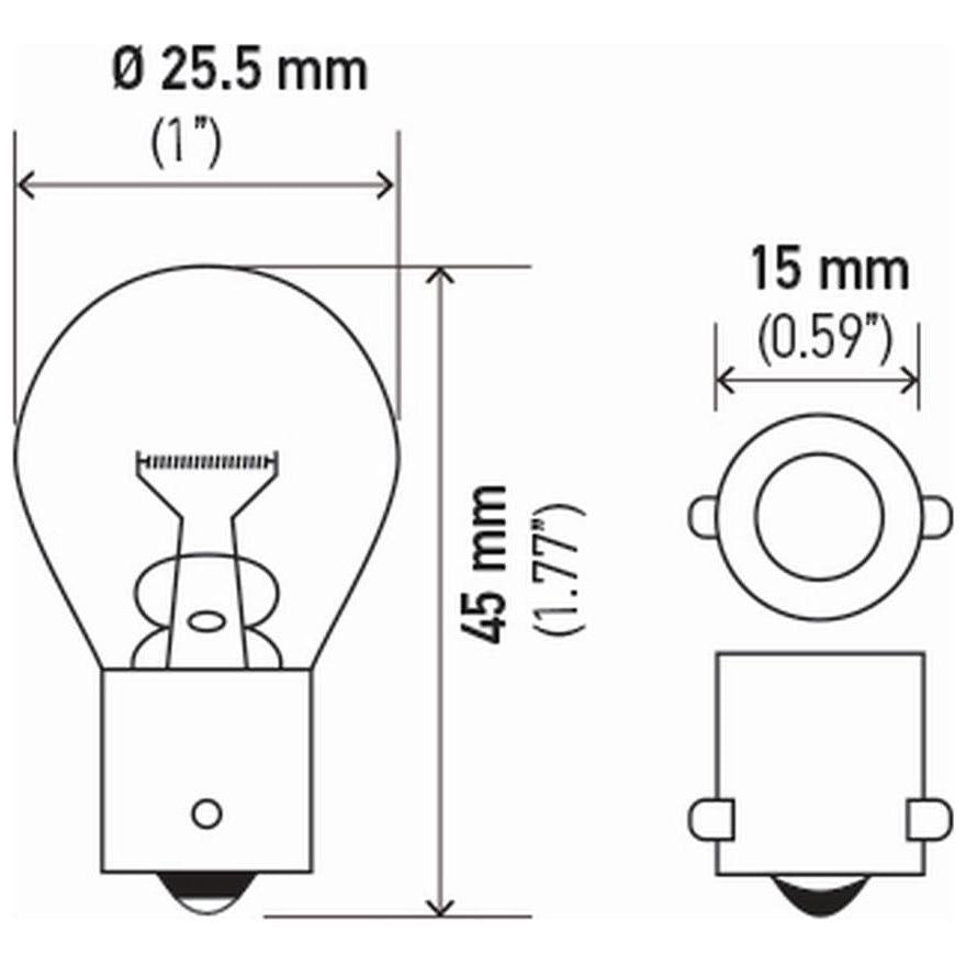 Lâmpada Halógena Pingo Amarela 12V 21W - Hella - 7506 - (3)