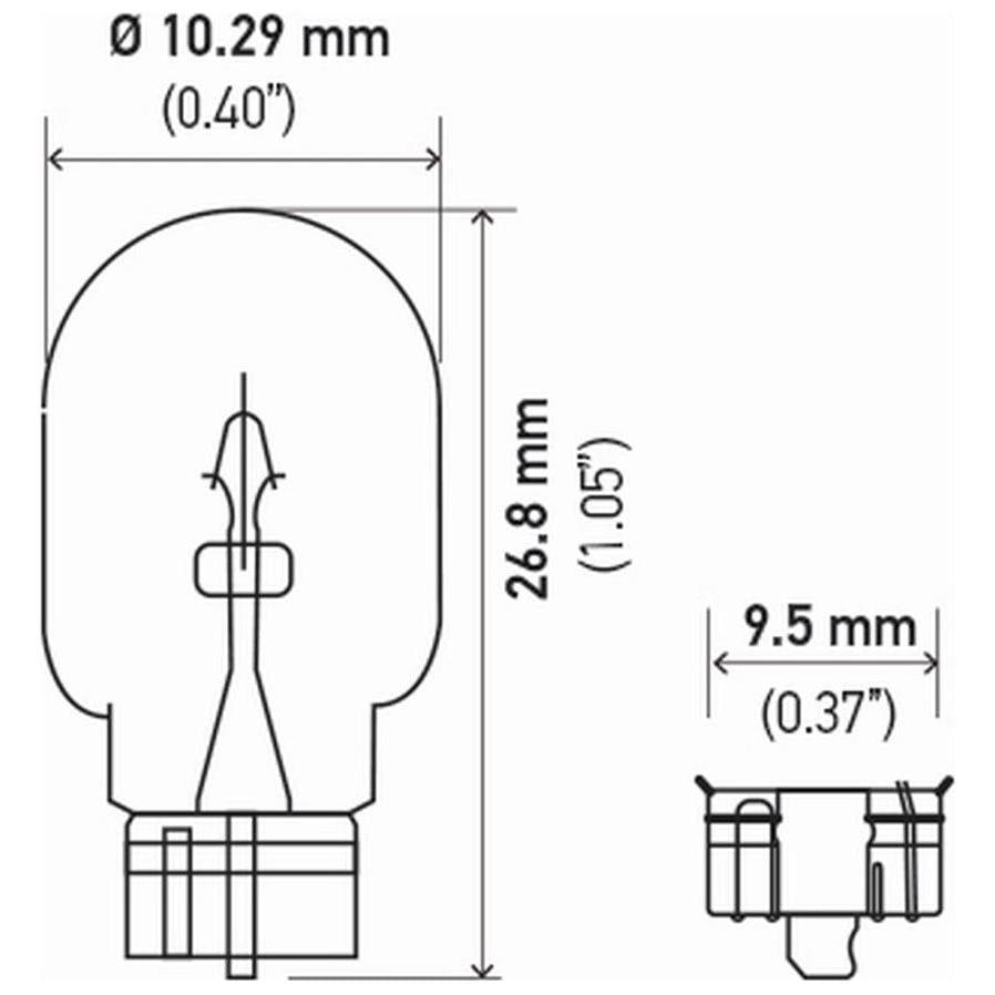 Lâmpada Halógena Pinguinho Amarela 12V 5W - Hella - 2825 - (3)