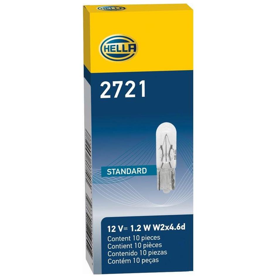Lâmpada Miniatura Amarela 12V 1,2W - Hella - 2721 - (2)