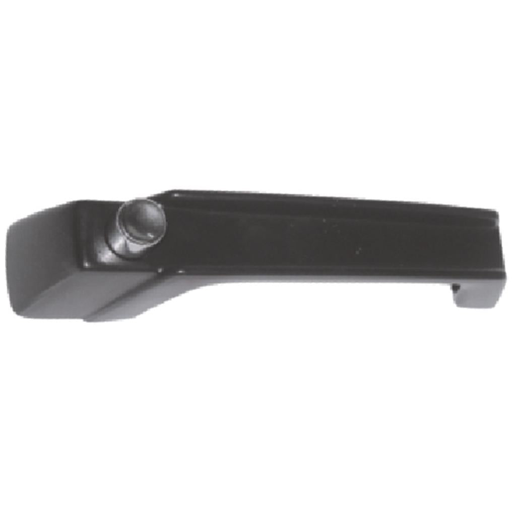 Maçaneta Externa C/ Botão Cromado - Porta Dianteira - Direito - Preto - S/Chave - Universal - 71924 - (1)