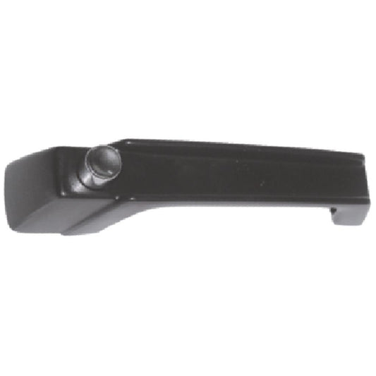 Maçaneta Externa C/ Botão Cromado - Porta Dianteira - Direito - Preto - S/Chave - Universal - 71924 - (1)