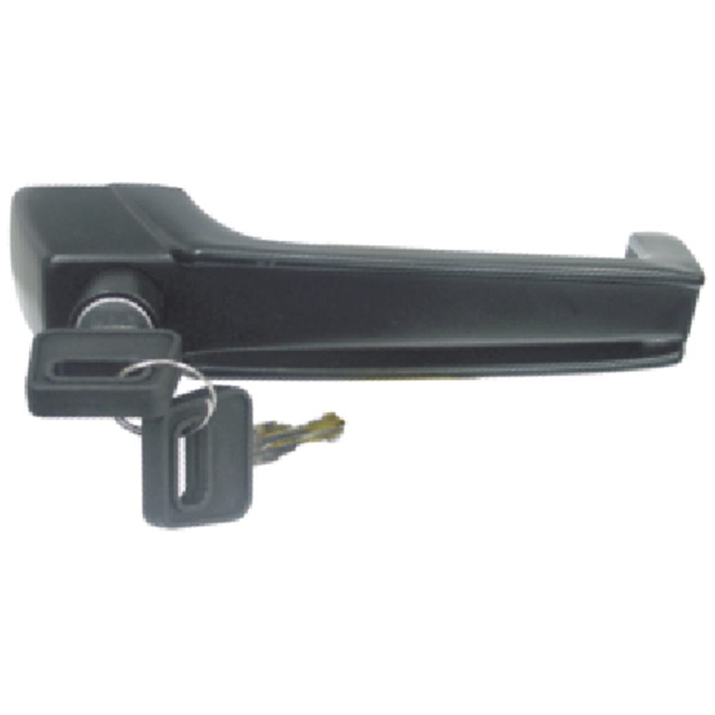 Maçaneta Externa C/ Botão - Porta Dianteira - Direito - Preto - C/Chave - Universal - 71900 - (1)