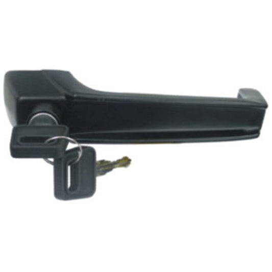 Maçaneta Externa C/ Botão - Porta Dianteira - Esquerdo - Preto - C/Chave - Universal - 71901 - (1)