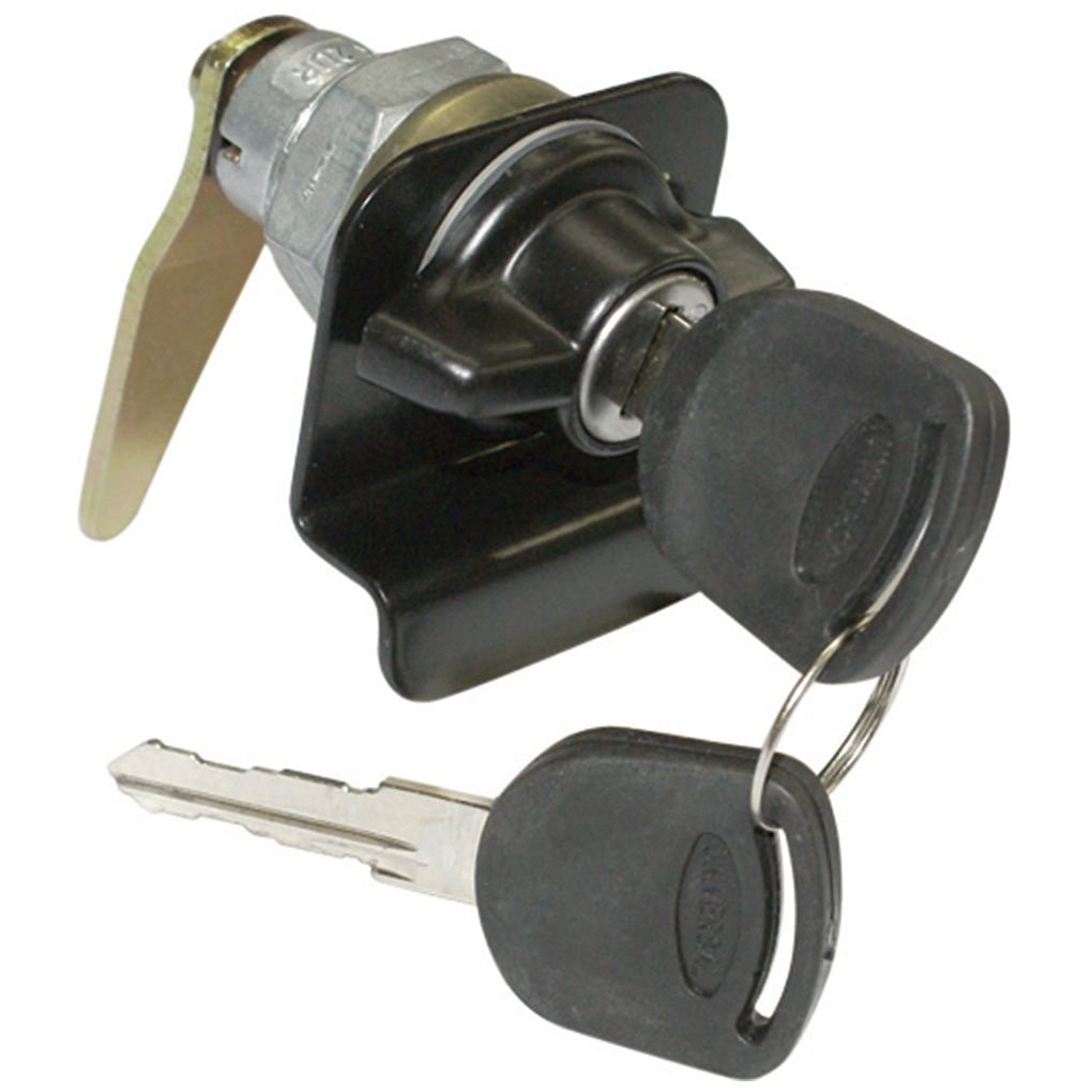 Maçaneta Externa - Giro Esquerdo - Porta Lateral - Preto - C/Chave - Universal - 60531 - (1)