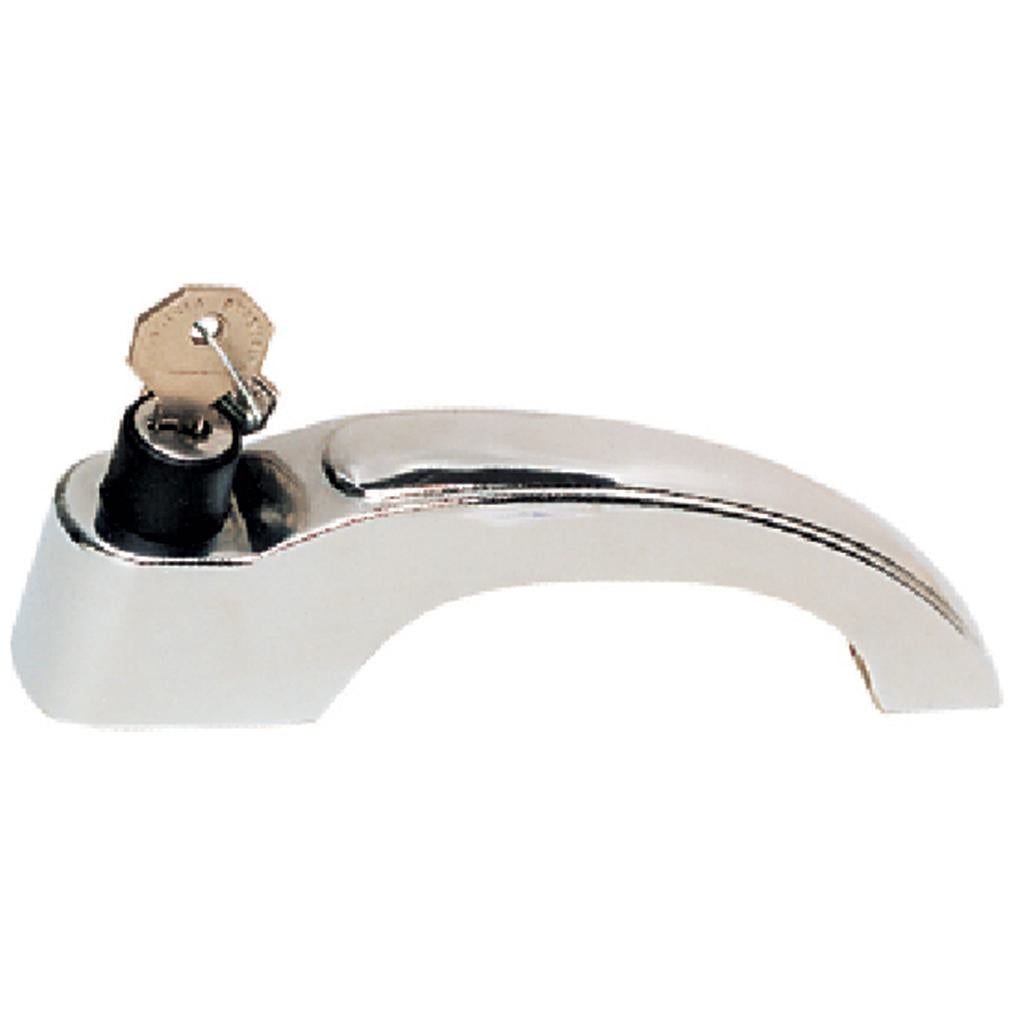 Maçaneta Externa - Porta Dianteira - Direito - Cromado - C/Chave - Universal - 60108 - (1)