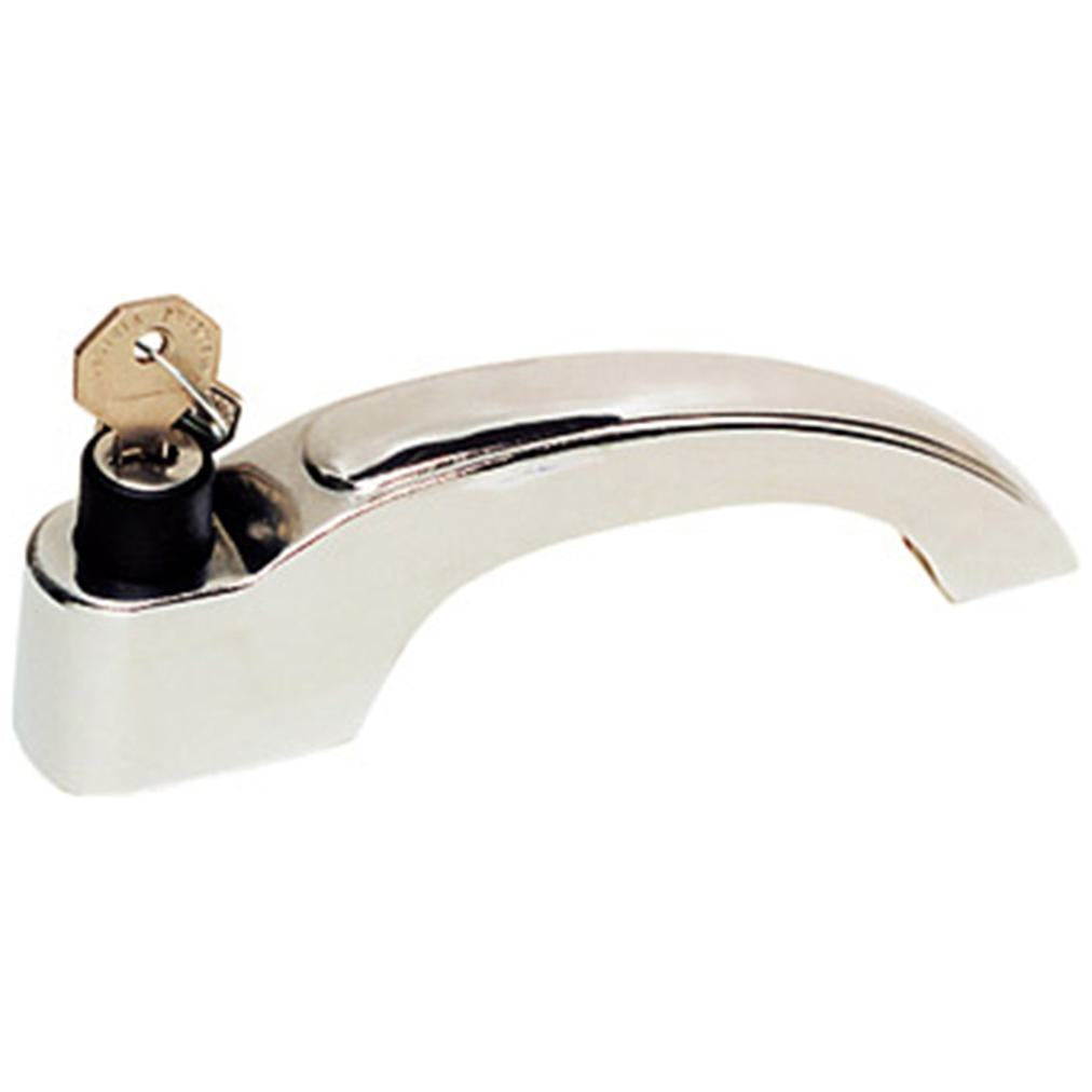 Maçaneta Externa - Porta Dianteira - Esquerdo - Cromado - C/Chave - Universal - 60109 - (1)