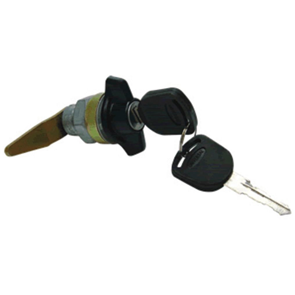 Maçaneta Externa S/ Puxador - Porta Lateral - Preto - C/Chave - Universal - 60550 - (1)