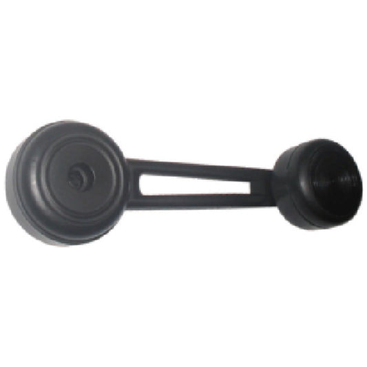 Manivela Reguladora do Vidro - Portas Dianteiras - Direito/Esquerdo - Preto - Metal - Universal - 30878 - (1)