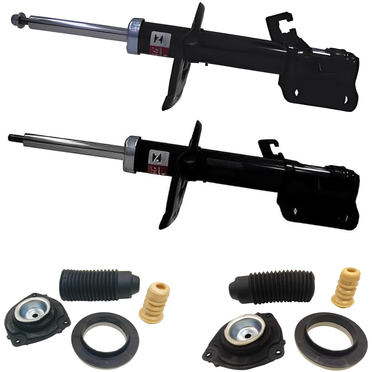 Par de Amortecedor Dianteiro + Kit - KYB - 339327 / 339328 / SM3025 / SM3026 - (1)