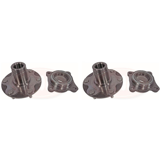 Par Cubo de Roda Dianteiro com Rolamento - IMA - AL-986 - (1)