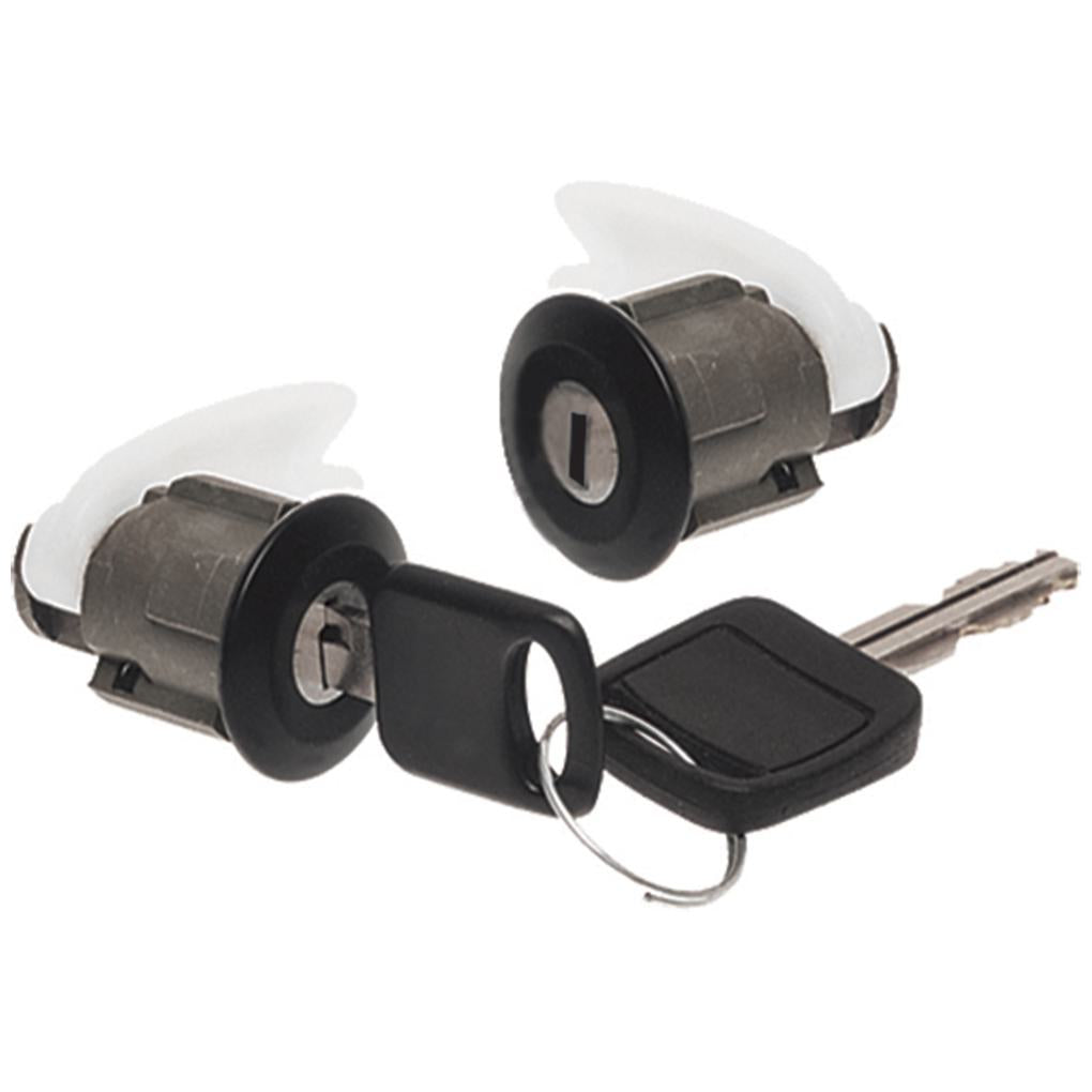 Par de Cilindros Fechadura das Portas com Chave - Universal - 31312 - (1)