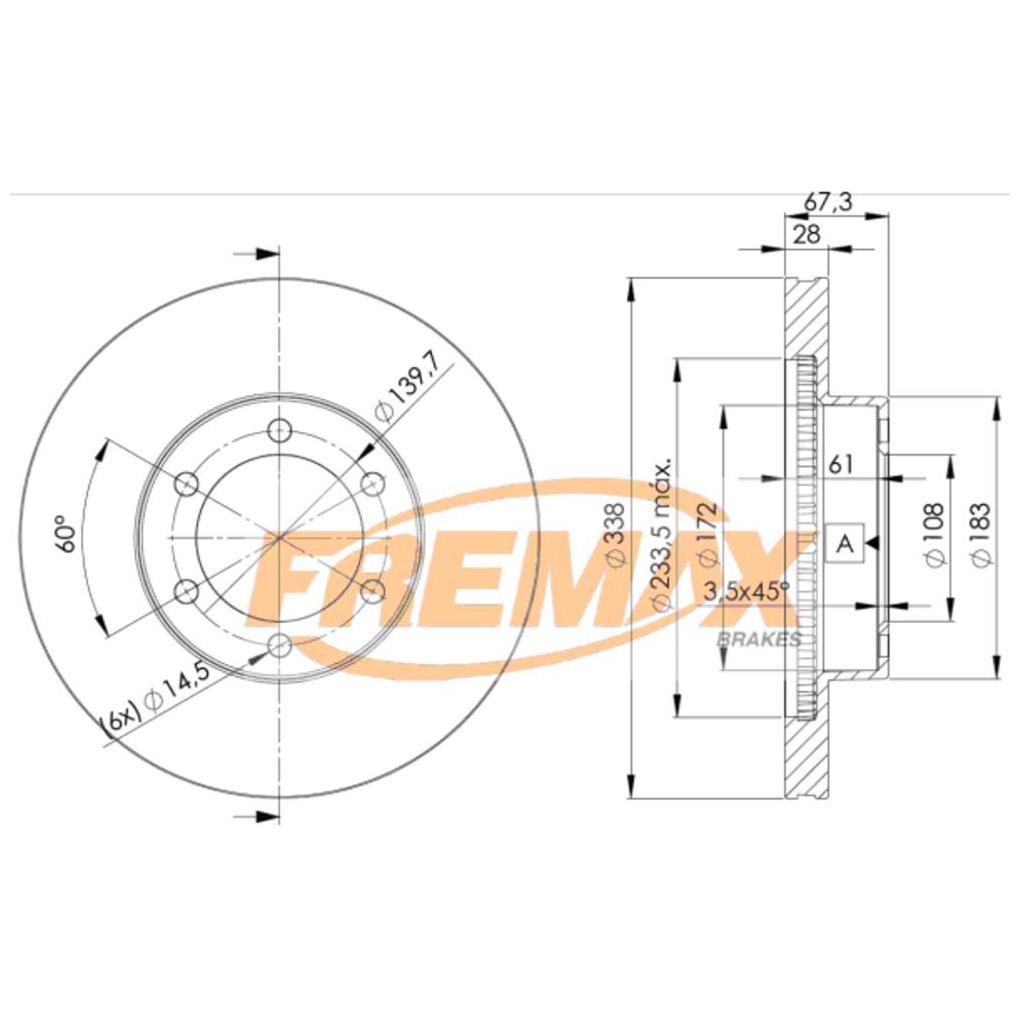 Par de Discos de Freio Ventilado Dianteiro - Fremax - BD2918 - (2)