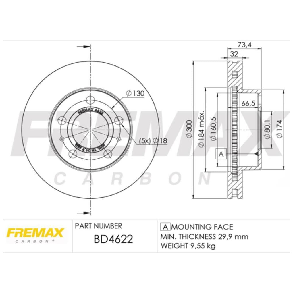 Par de Discos de Freio Ventilado Dianteiro - Fremax - BD4622 - (2)