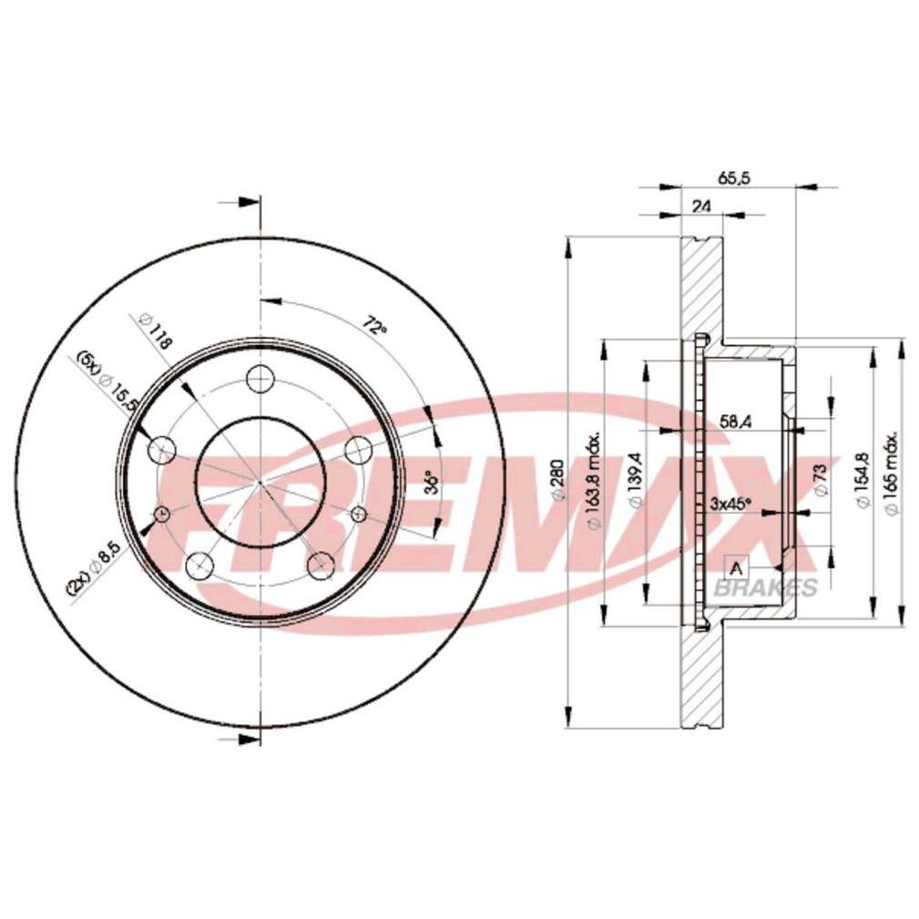 Par de Discos de Freio Ventilado Dianteiro - Fremax - BD4681 - (2)
