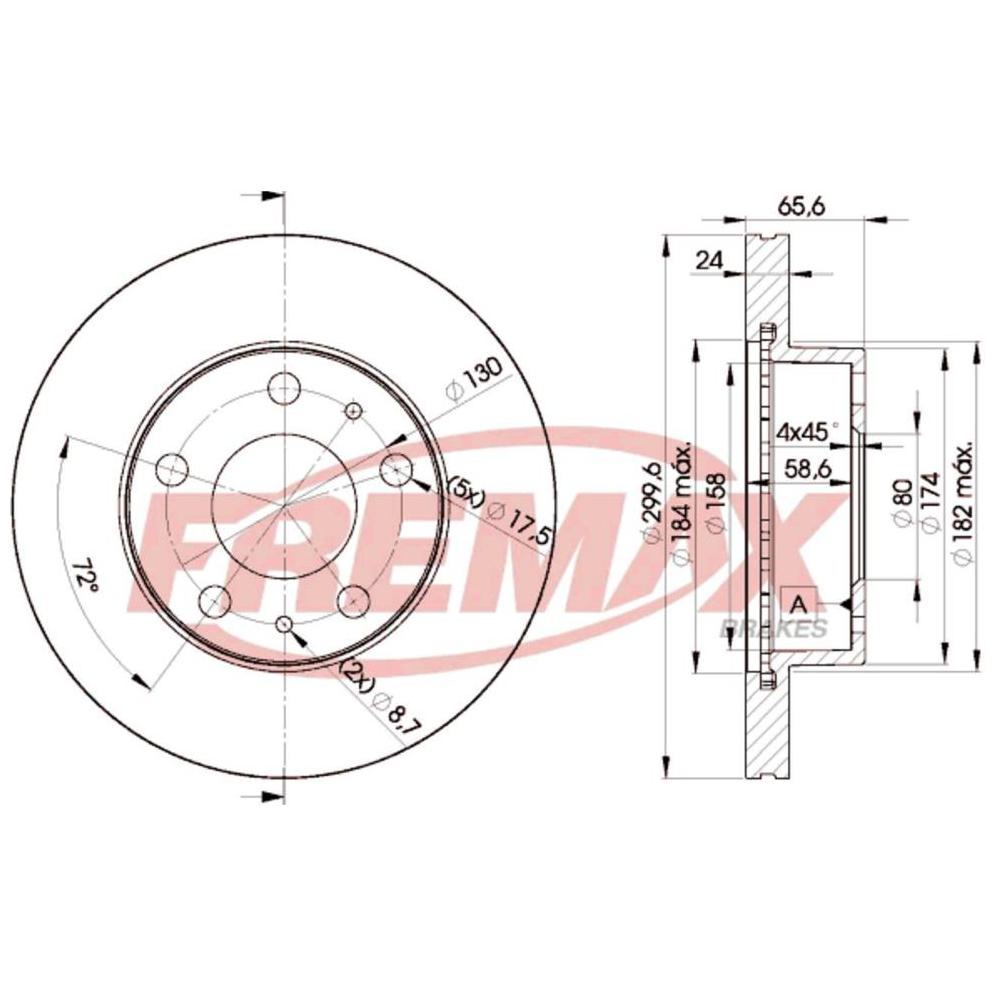 Par de Discos de Freio Ventilado Dianteiro - Fremax - BD4682 - (2)