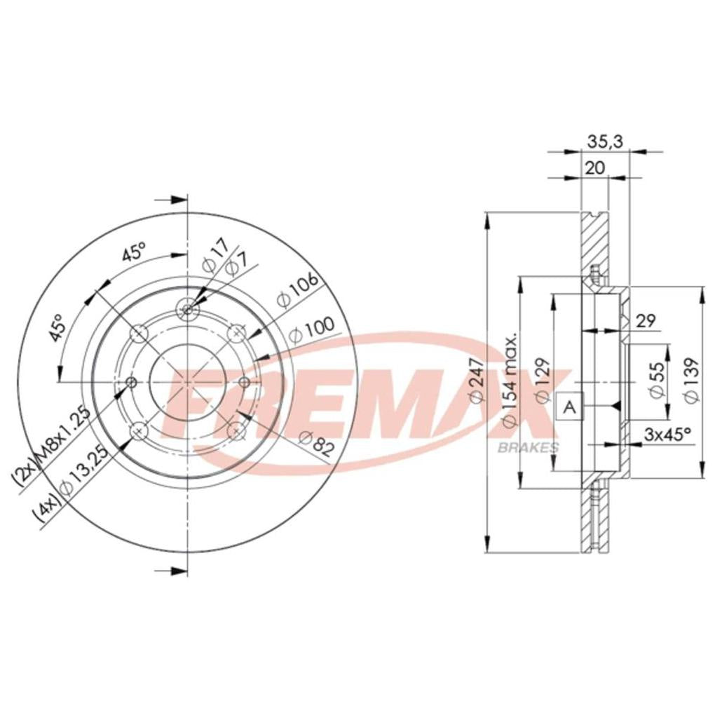 Par de Discos de Freio Ventilado Dianteiro - Fremax - BD4700 - (2)