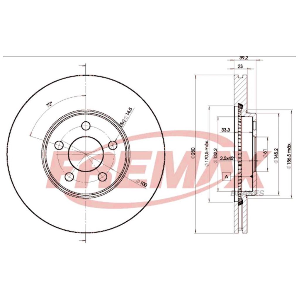 Par de Discos de Freio Ventilado Dianteiro - Fremax - BD5300 - (2)