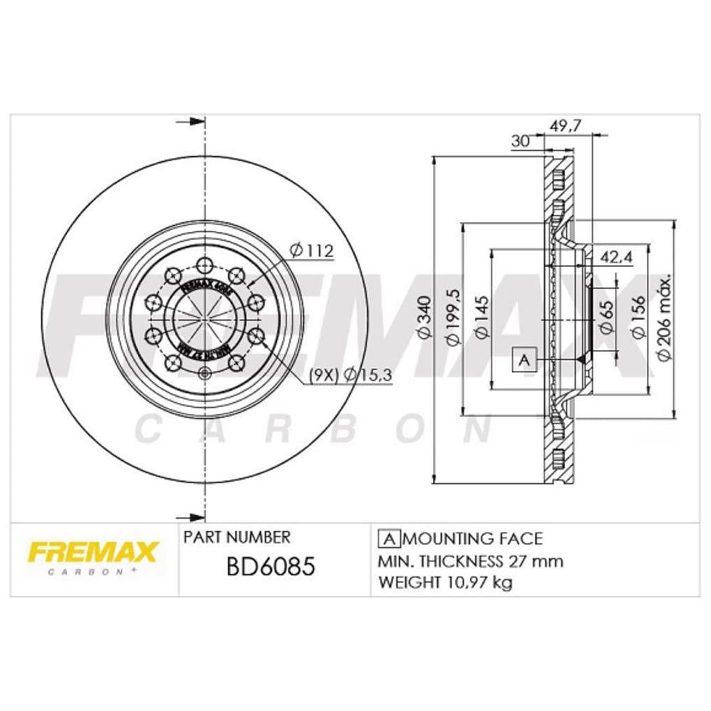 Par Disco Freio Dianteiro - Fremax - BD6085 - (4)