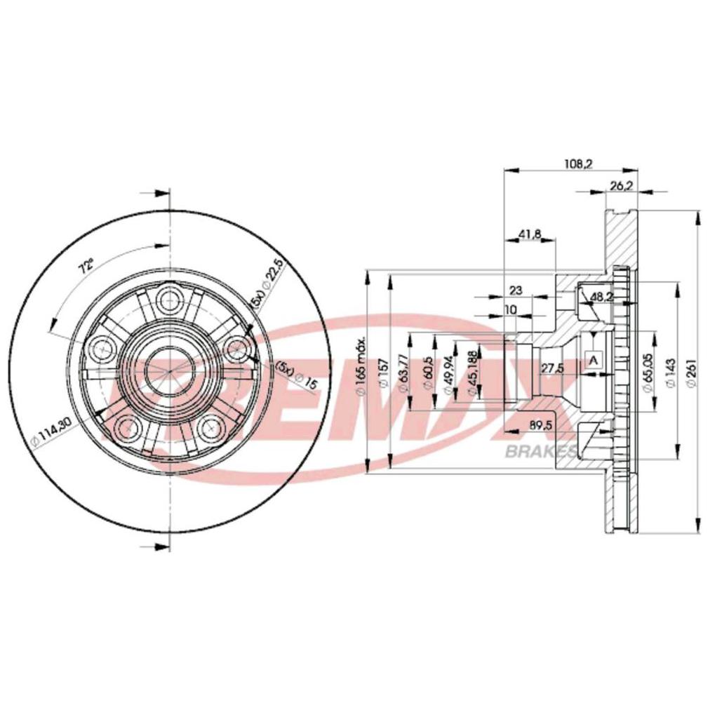 Disco de Freio Ventilado Dianteiro 1 Unidade - Fremax - BD7922 - (2)
