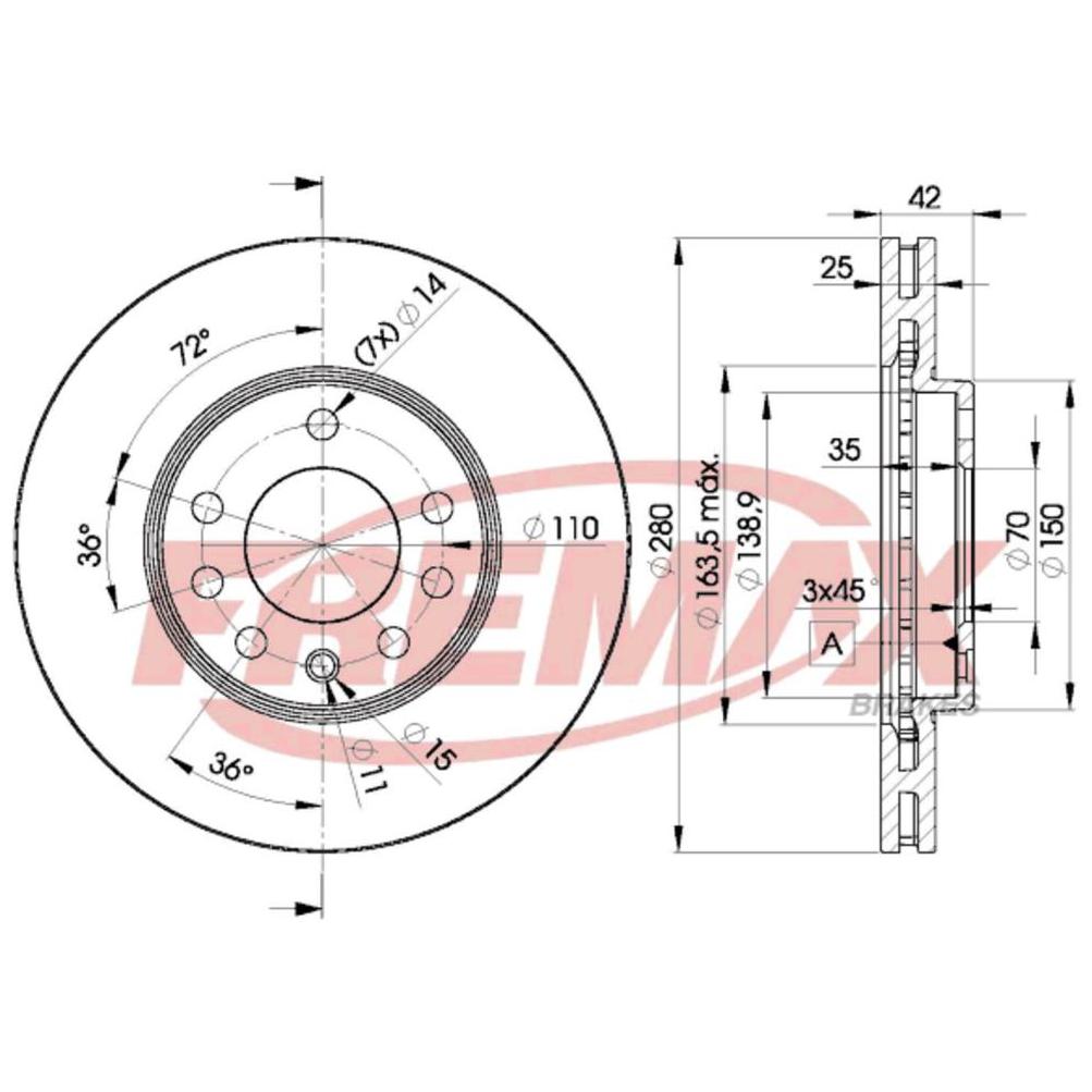 Par de Discos de Freio Ventilado Dianteiro - Fremax - BD9060 - (2)