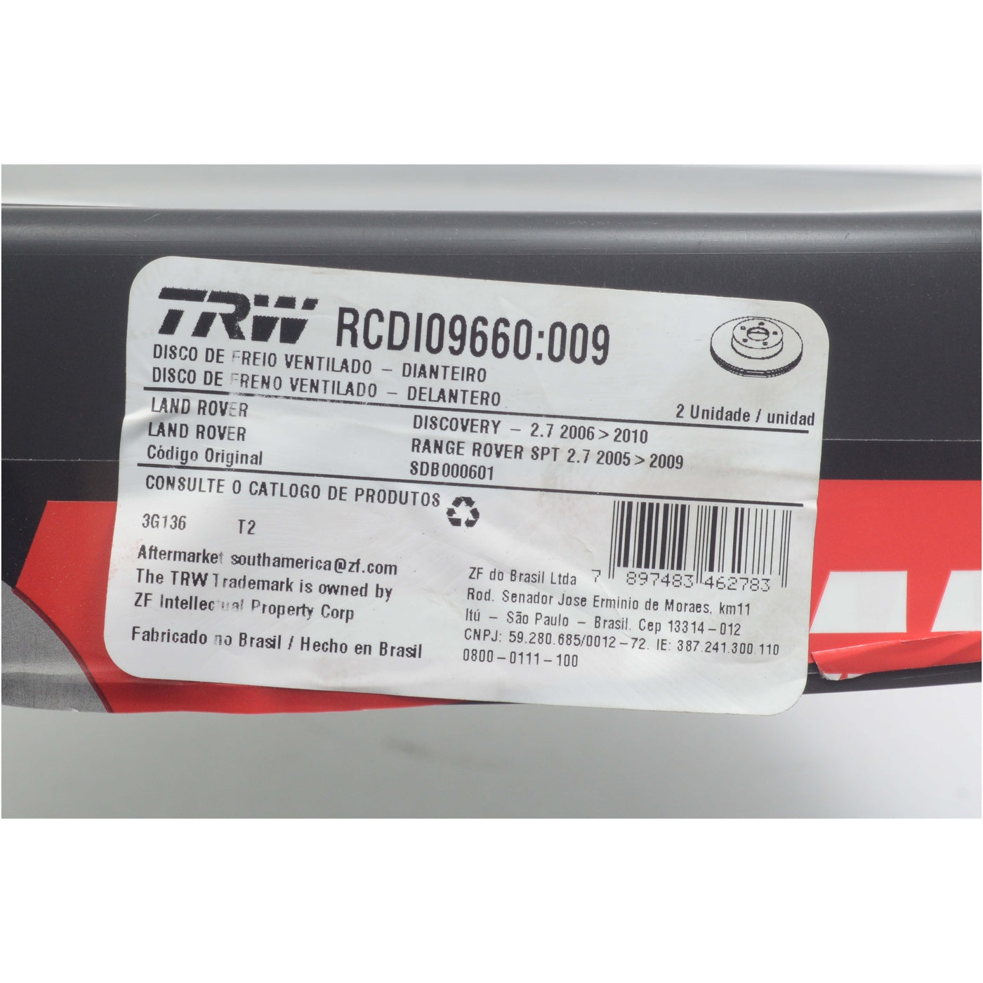 Par Disco de Freio Dianteiro - TRW - RCDI09660 - (6)