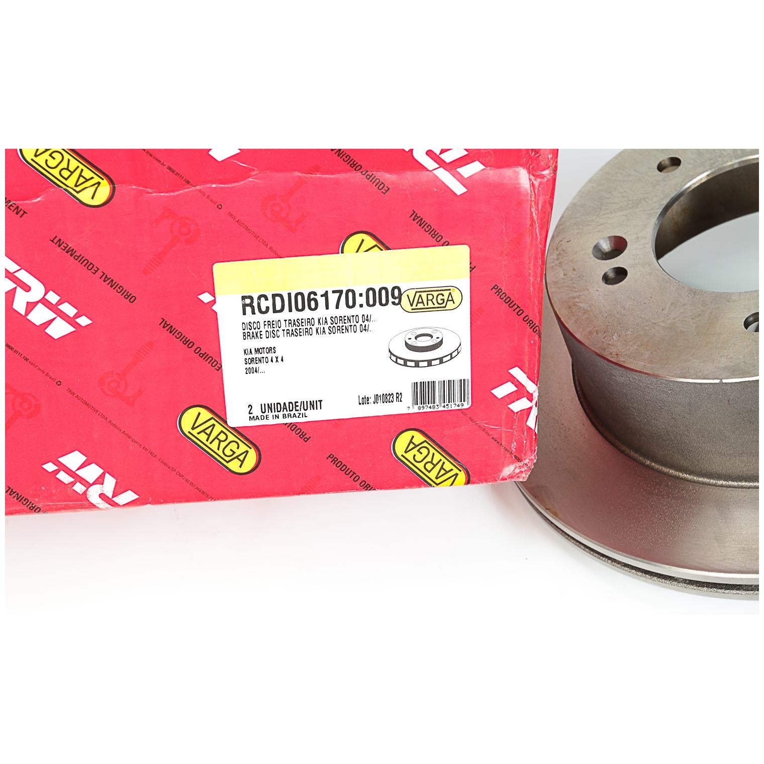 Par Disco de Freio Traseiro - TRW - RCDI06170 - (3)
