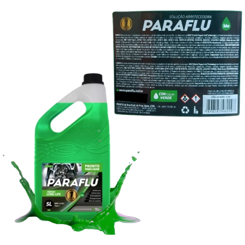Aditivo para Radiador Verde Paraflu Bio Híbrido Pronto para Uso 5 Litros - Paraflu - 10-3030 - (2)