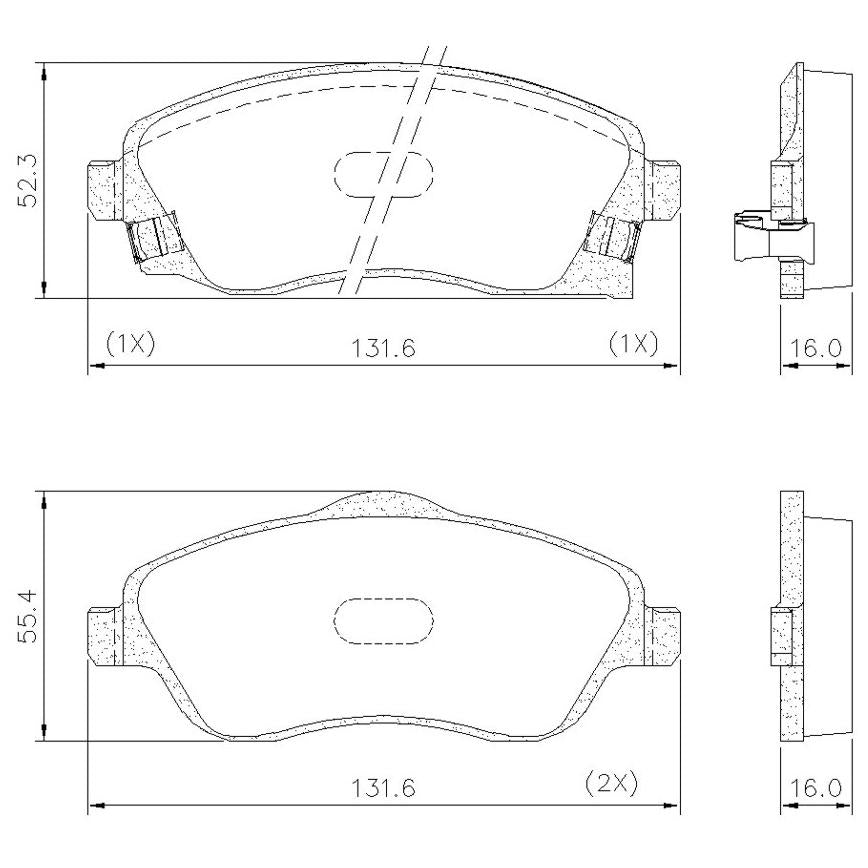 Pastilha de Freio Dianteira - Fras-le - PD/46 - (2)