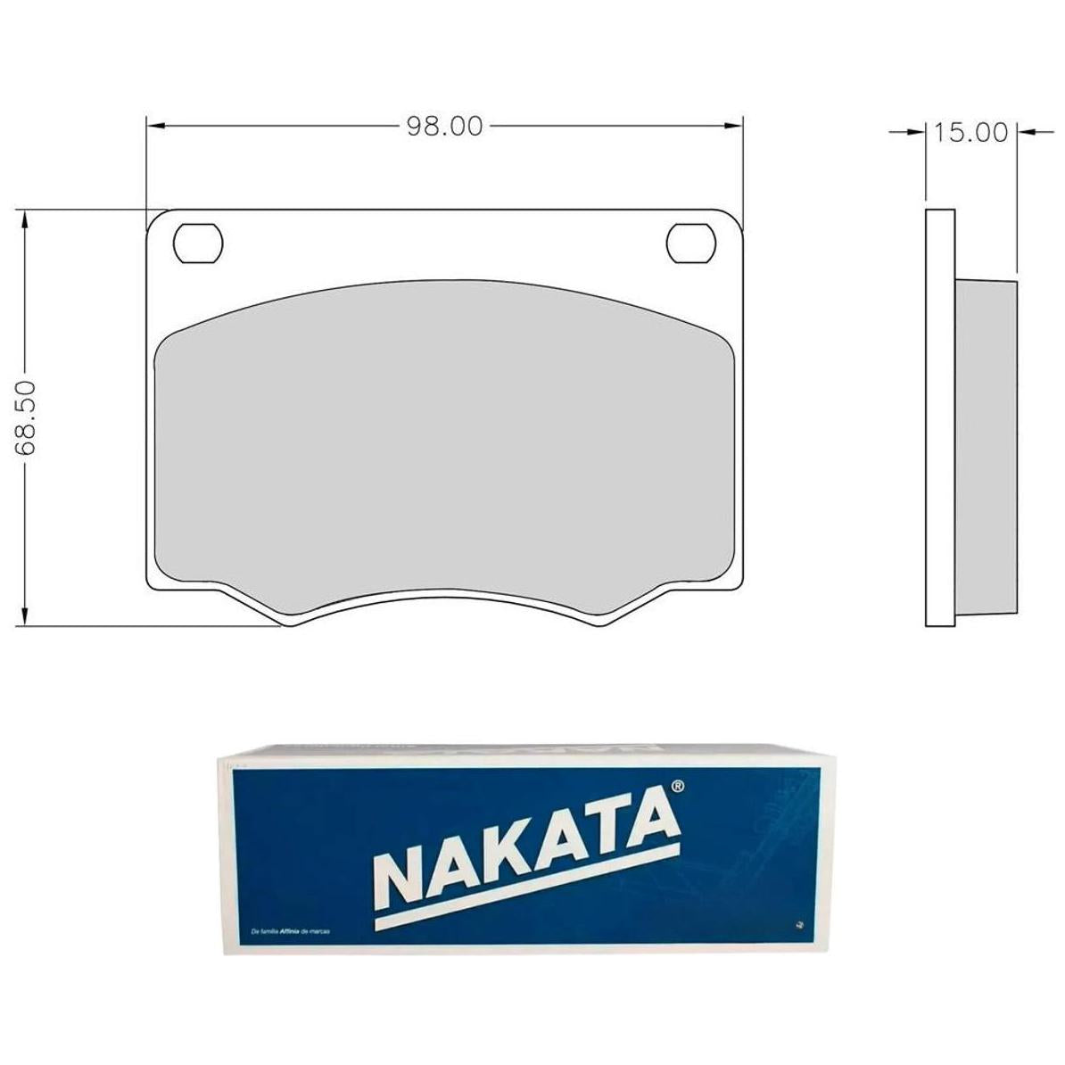 Pastilha de Freio Dianteira - Nakata - NKF 1011P - (1)