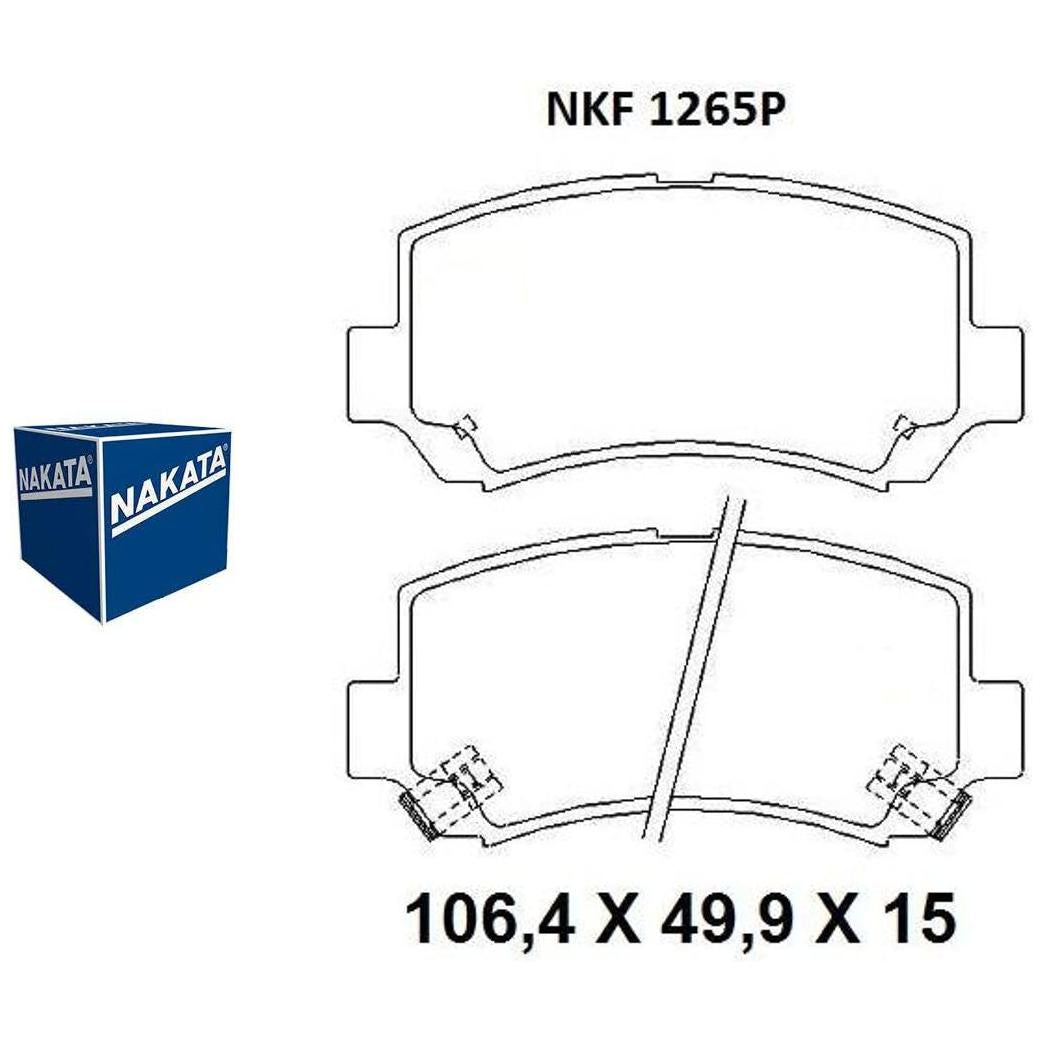 Pastilha de Freio Dianteira - Nakata - NKF 1265P - (1)