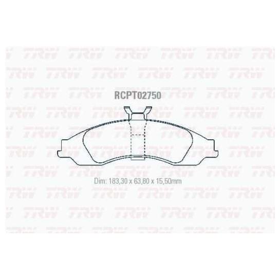 Pastilha de Freio - TRW - RCPT02750 - (1)