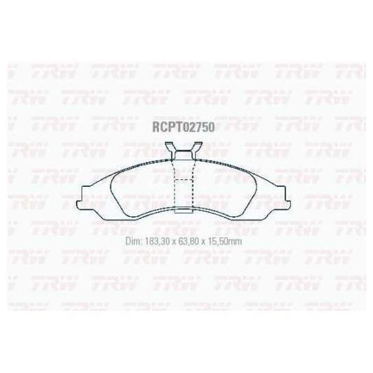 Pastilha de Freio - TRW - RCPT02750 - (1)