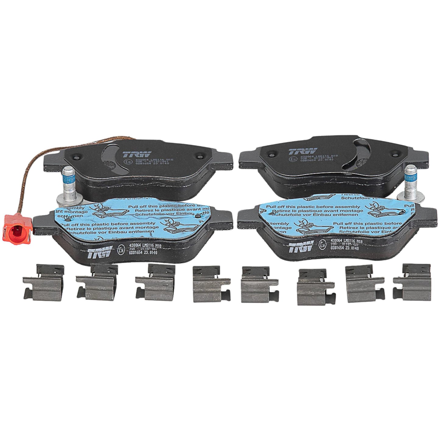 Pastilhas Freio Antirruído com Sensor - TRW - GDB1654 - (1)