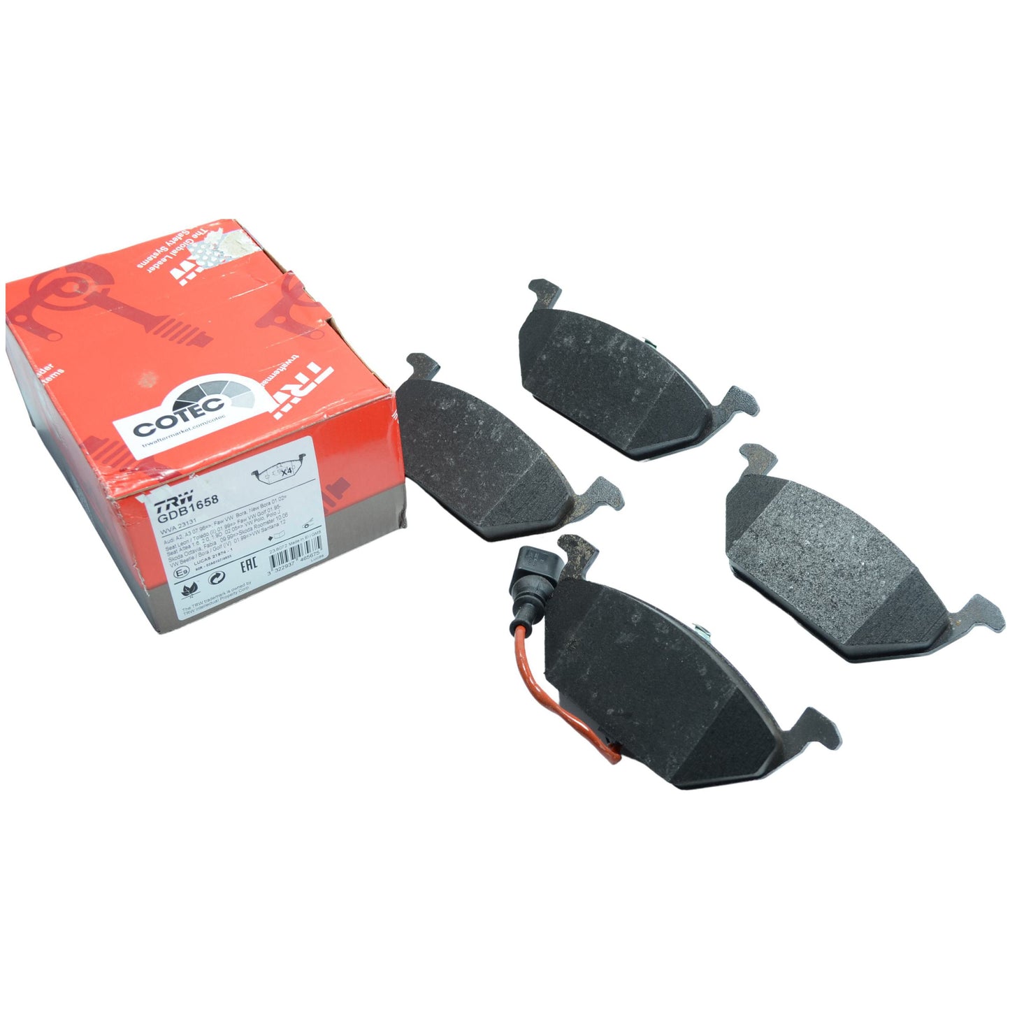 Pastilhas Freio Dianteira Antirruído com Sensor - TRW - GDB1658 - (1)