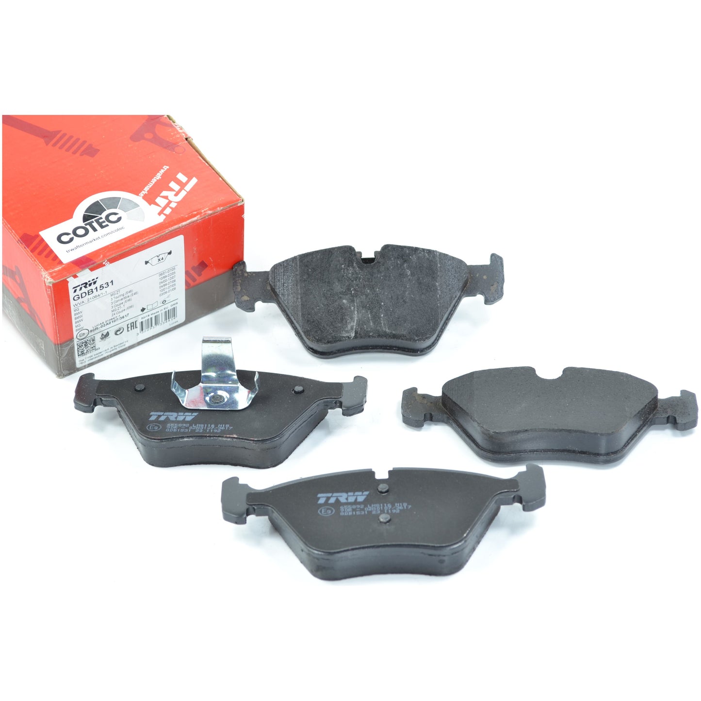 Pastilhas Freio Dianteira Antirruído Cotec - TRW - GDB1531 - (1)