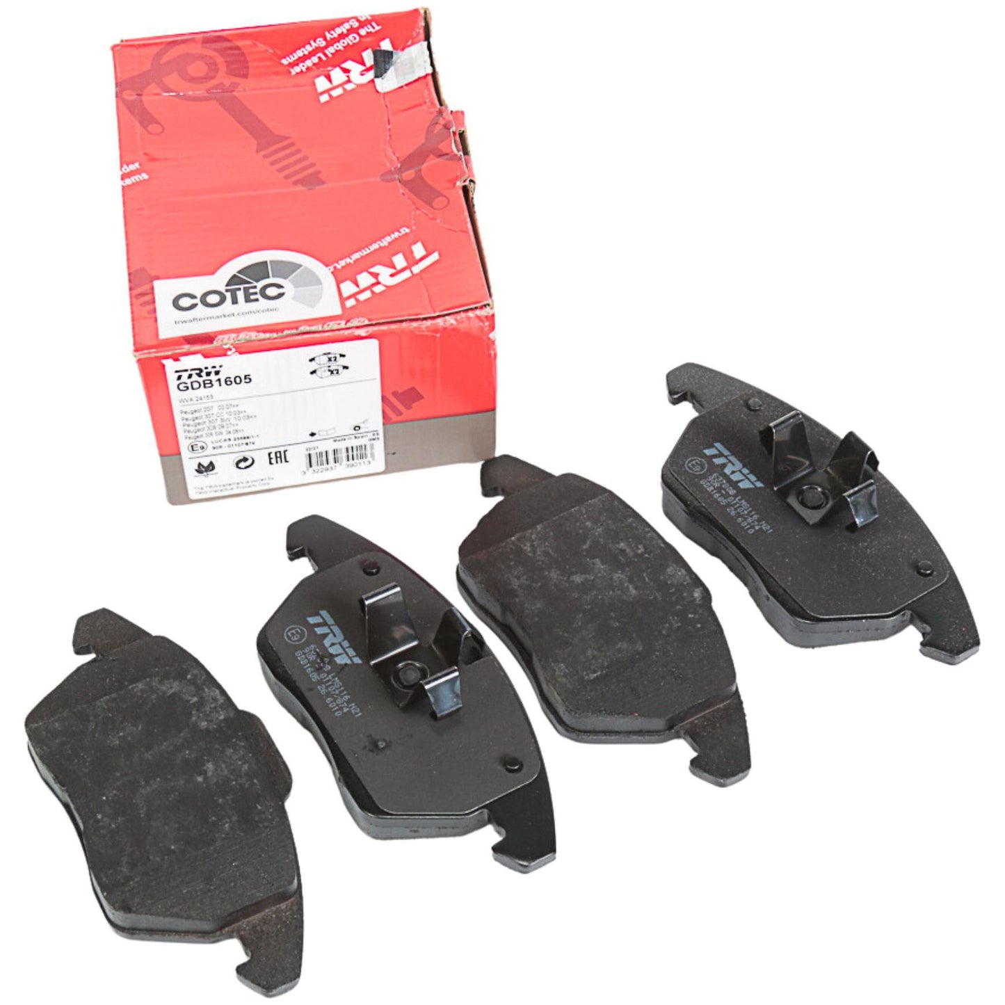 Pastilhas Freio Dianteira Antirruído Cotec - TRW - GDB1605 - (4)